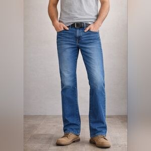 American Eagle Men’s Bootcut Jeans AirFlex+ Stretch Denim 30x32 #2082